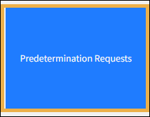 The Predetermination Requests button with a yellow highlight box around it.